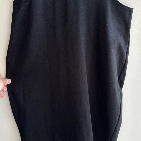 Rolla Costa Black Bodycon Tank Top Cutout Zippered Dress, Size Medium - Picture 5 of 16